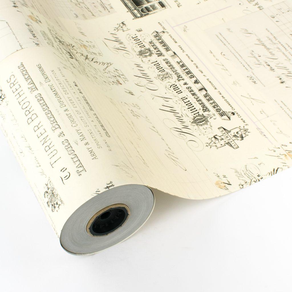 Papel de Regalo Vintage - Escritura - Pergamino